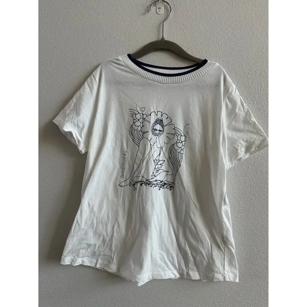 ZIMMERMANN girl Anneke printed cotton T-shirt size 8